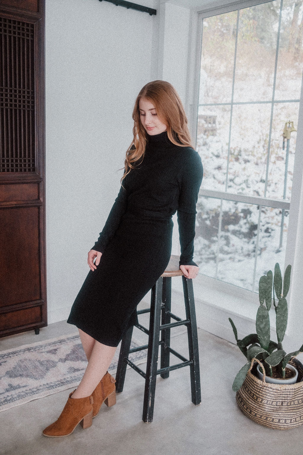 Harper Knit Dress - Black